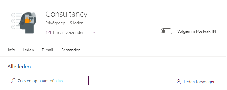Sharepoint - lid toevoegen buiten bedrijf